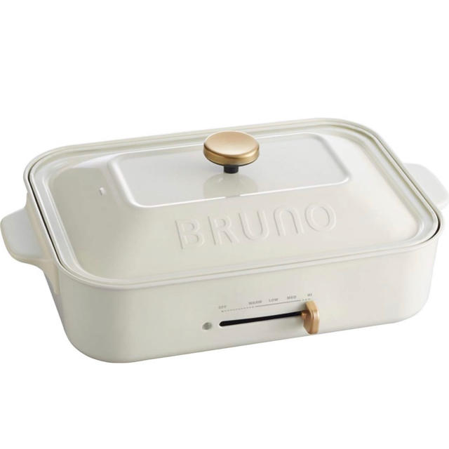 【新品未使用】BRUNO コンパクトホットプレート ホワイト