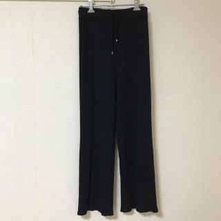 ロートレアモン(LAUTREAMONT)のリブニットパンツ ネイビー(カジュアルパンツ)