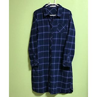 ショコラフィネローブ(chocol raffine robe)のロングシャツワンピース(ひざ丈ワンピース)