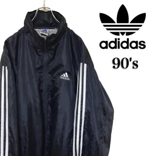 アディダス(adidas)の90's adidas アディダス ナイロンジャケット パフォーマンスロゴ(ナイロンジャケット)