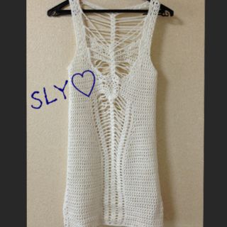 スライ(SLY)のSLY 鍵編みミニワンピ(ミニワンピース)