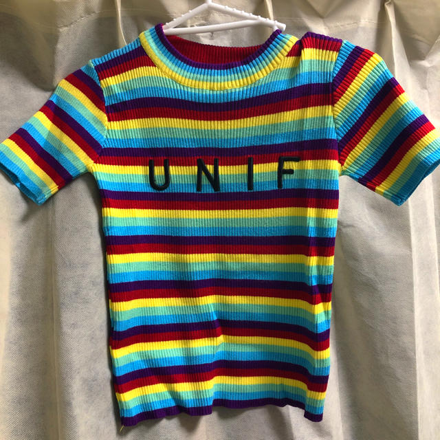 UNIF(ユニフ)のUNIF 韓国 ボーダー ニット レディースのトップス(ニット/セーター)の商品写真