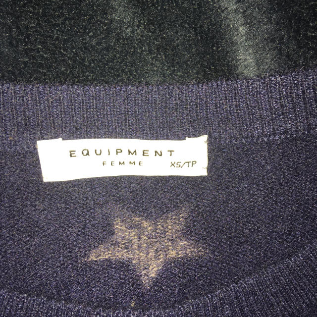 Equipment(エキプモン)のエキプモン ★equipment星カシミヤセーター レディースのトップス(ニット/セーター)の商品写真