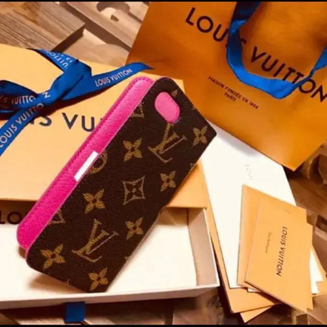 LOUIS VUITTON - ルイヴィトン iPhone7,8対応 手帳型ケース フォリオ ローズ 極美品の通販 by ※プロフィール必読 ｜ルイヴィトンならラクマ