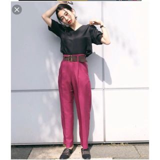 マウジー(moussy)のWAIST BELT TUXEDO PANTS(カジュアルパンツ)