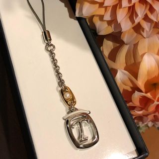 ミキモト(MIKIMOTO)の【未使用】ミキモト パールストラップ イニシャルT(その他)