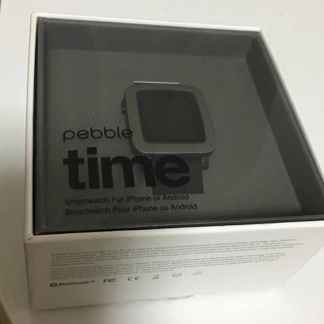 新品 pebble time スマートウォッチ