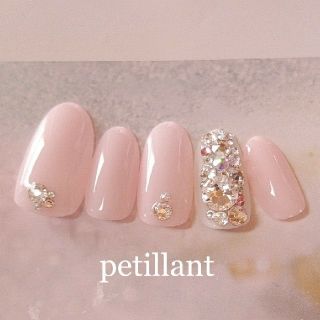 最高級スワロフスキーﾋﾞｼﾞｭｰnailNo81 コスメ/美容のネイル(つけ爪/ネイルチップ)の商品写真