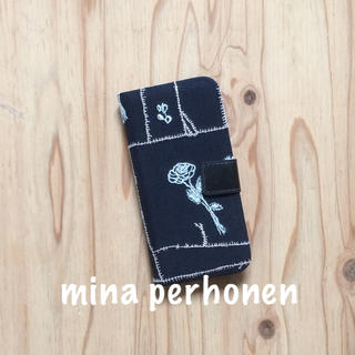 ミナペルホネン(mina perhonen)の【32】garden patchwork♡ミナペルホネンiPhone7.8手帳型(iPhoneケース)