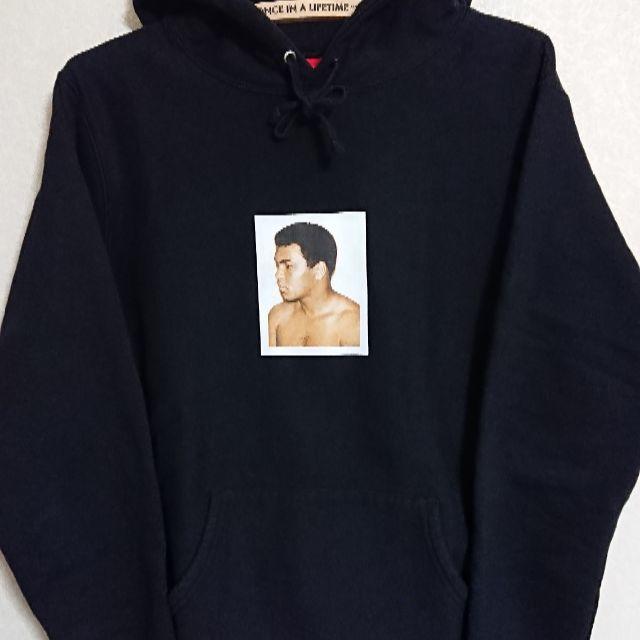 Supreme Ali Warhol モハメド アリ パーカー黒M 美品約55㎝袖丈