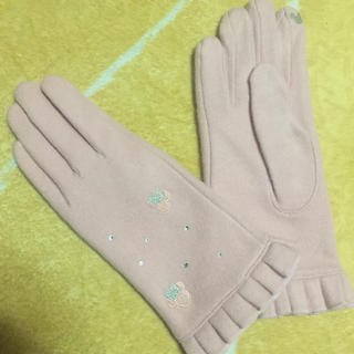 ディズニー(Disney)の淡いピンク色の手袋【ミニー】(手袋)