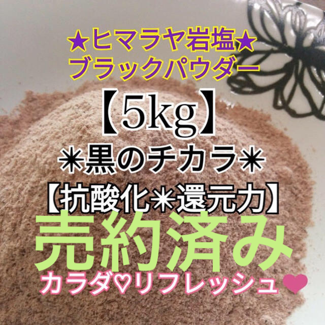 ★厳選食用★ヒマラヤ岩塩５kg【国内洗浄✴︎高級ブラックソルトパウダー】♡