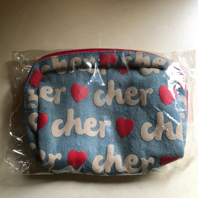 Cher(シェル)のcher デニムポーチ レディースのファッション小物(ポーチ)の商品写真