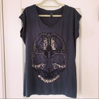 ザラ(ZARA)のビジュー付きtops(Tシャツ(半袖/袖なし))