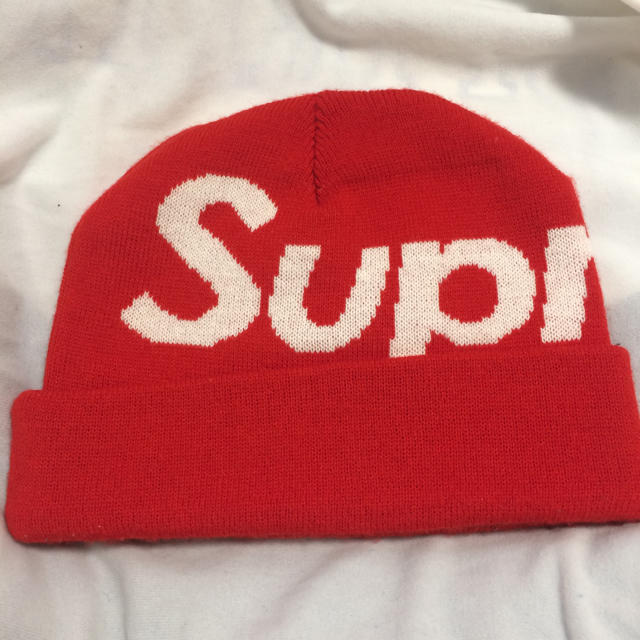 Supreme(シュプリーム)のspreme Spreme ニット帽 赤 レッド メンズの帽子(ニット帽/ビーニー)の商品写真