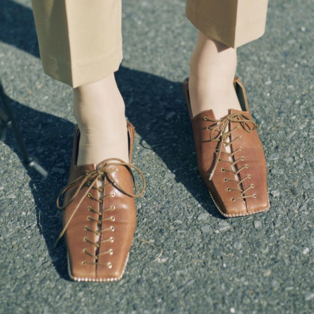 Ameri VINTAGE(アメリヴィンテージ)のameri vintage LACE UP LOAFER (L) レディースの靴/シューズ(ローファー/革靴)の商品写真