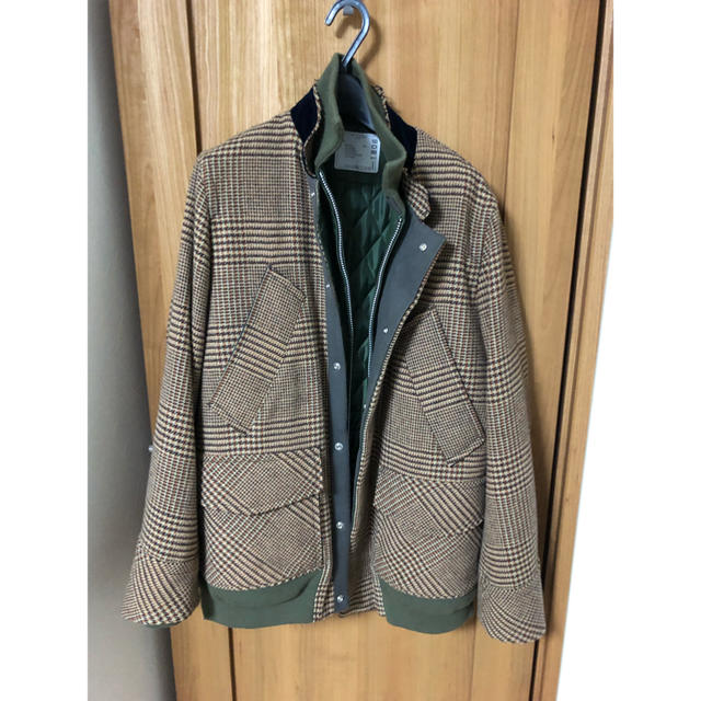 sacai(サカイ)のsacai グレンチェックコート 18aw メンズのジャケット/アウター(チェスターコート)の商品写真