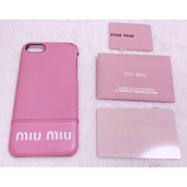 miumiu - miumiu ♡ iPhone7ケースの通販 by Sweet Room ୨୧ *。｜ミュウミュウならラクマ