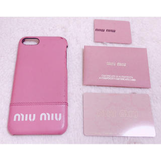 ミュウミュウ(miumiu)のmiumiu ♡ iPhone7ケース(iPhoneケース)