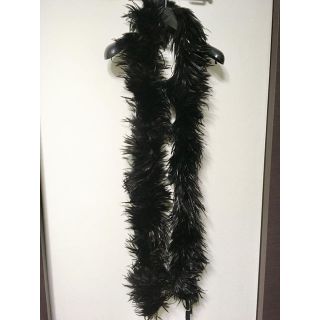 アンドゥムルメステール(Ann Demeulemeester)の【美品】ANN DEMEULEMEESTER リアルフェザースカーフ(バンダナ/スカーフ)