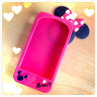 ディズニー(Disney)のiPhone4 ミニーちゃんケース♡(モバイルケース/カバー)