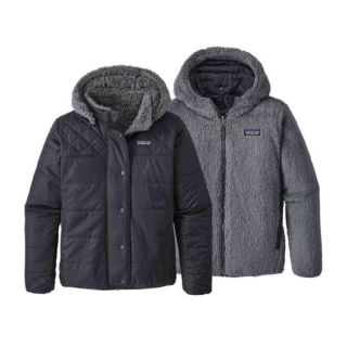 パタゴニア(patagonia)の今期 美品 ガールズ リバーシブル ドリーム ソング フーディ  XＬ(その他)