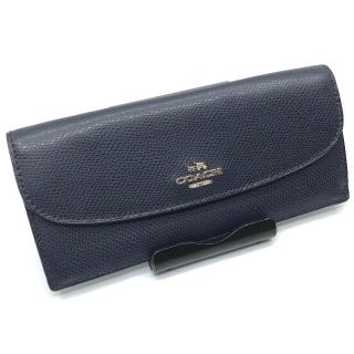 コーチ(COACH)のCOACH コーチ 長財布 クロスグレイン レザー スリム エンベロープ(財布)