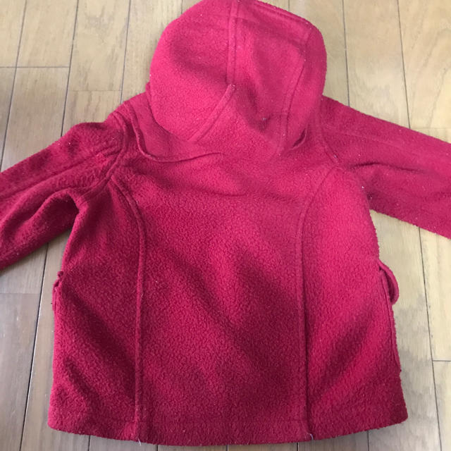 赤ダッフルコート キッズ/ベビー/マタニティのキッズ服女の子用(90cm~)(コート)の商品写真