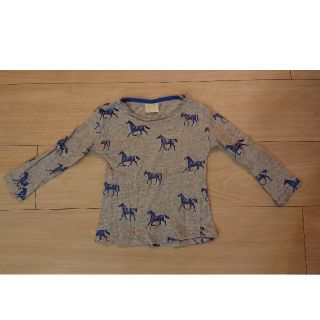 ザラキッズ(ZARA KIDS)のZara girls おうまさん柄 長袖カットソー98cm(シャツ/カットソー)