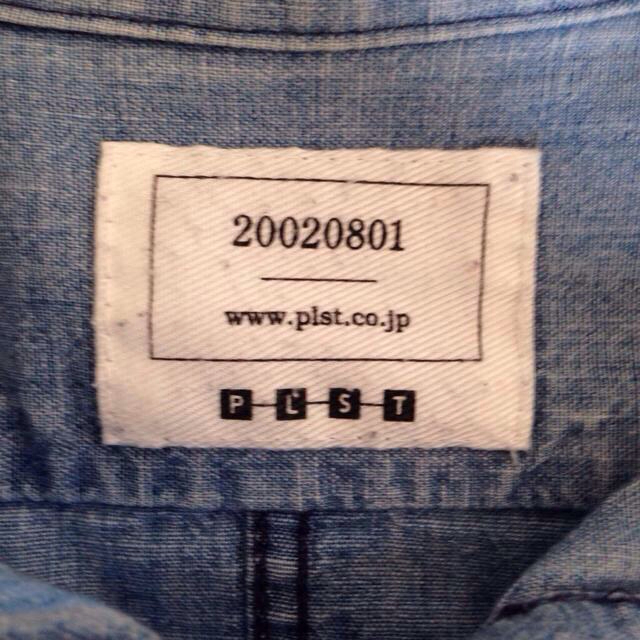 PLST(プラステ)のPLSTヴィンテージ風デニムシャツ レディースのトップス(シャツ/ブラウス(長袖/七分))の商品写真