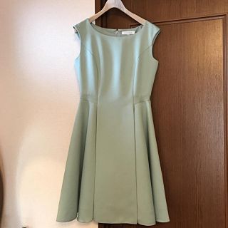 エムプルミエ(M-premier)のとまと様専用♡エムプルミエ ペパーミントグリーンワンピース 38(ひざ丈ワンピース)