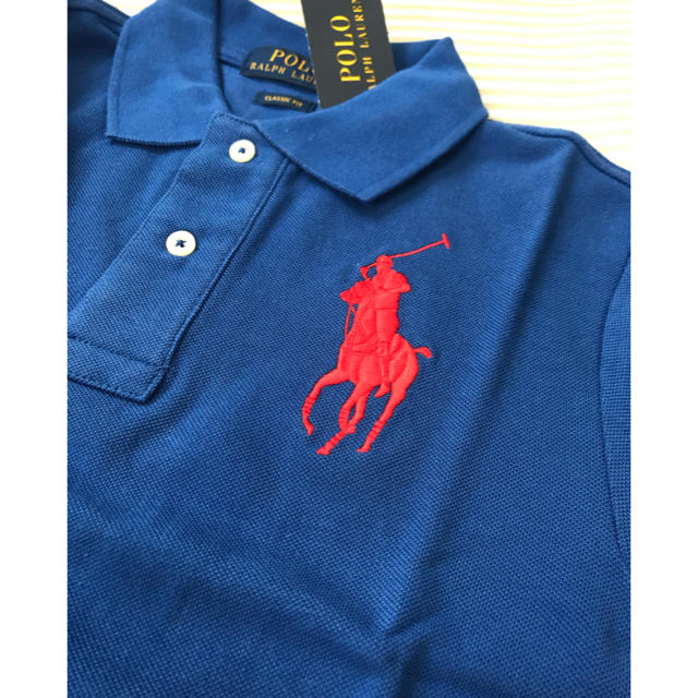 Ralph Lauren(ラルフローレン)のラルフローレン  ポロシャツ 150センチ ブルー キッズ/ベビー/マタニティのキッズ服男の子用(90cm~)(Tシャツ/カットソー)の商品写真