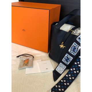 エルメス(Hermes)の専用【ほぼ新品】エルメス ピコタン ロック MM ブルーニュイ ゴールド(ハンドバッグ)