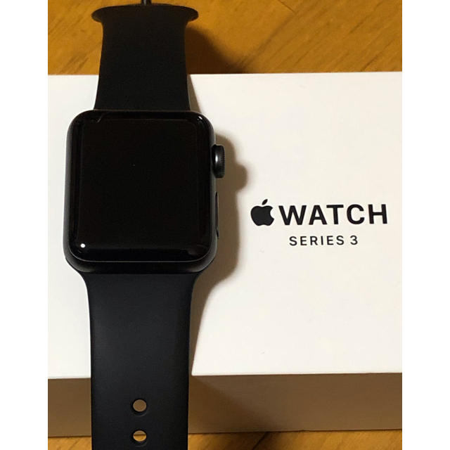 Apple Watch(アップルウォッチ)のApple Watch series3 38mm Black スマホ/家電/カメラのスマホ/家電/カメラ その他(その他)の商品写真