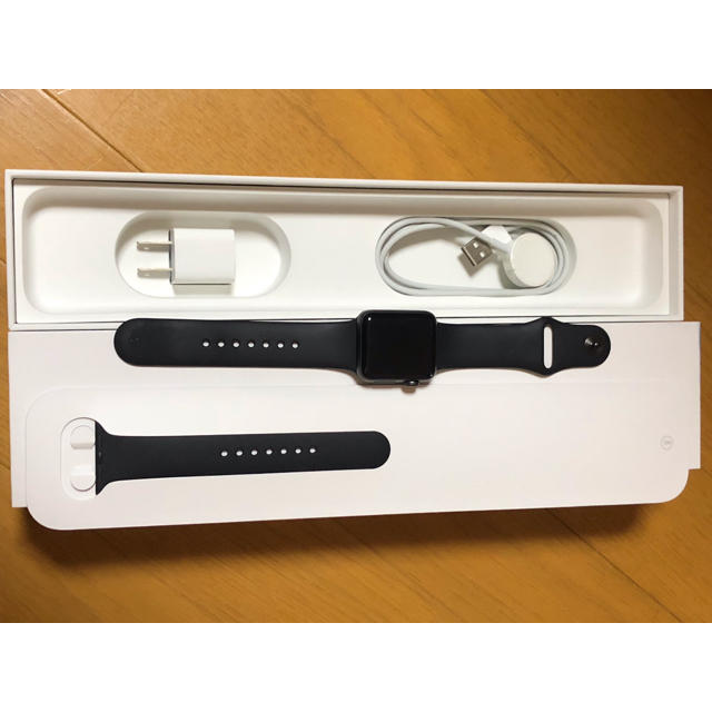 Apple Watch(アップルウォッチ)のApple Watch series3 38mm Black スマホ/家電/カメラのスマホ/家電/カメラ その他(その他)の商品写真
