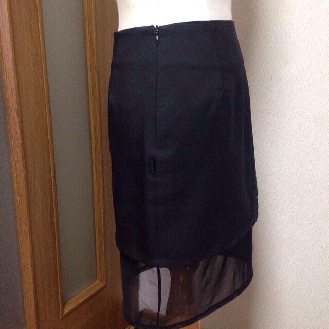 STYLENANDA裾シースルースカート レディースのスカート(ひざ丈スカート)の商品写真