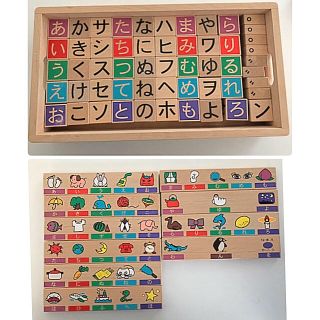 ボーネルンド(BorneLund)のボーネルンド☆積み木 ひらがな カタカナ 文字 絵柄(積み木/ブロック)