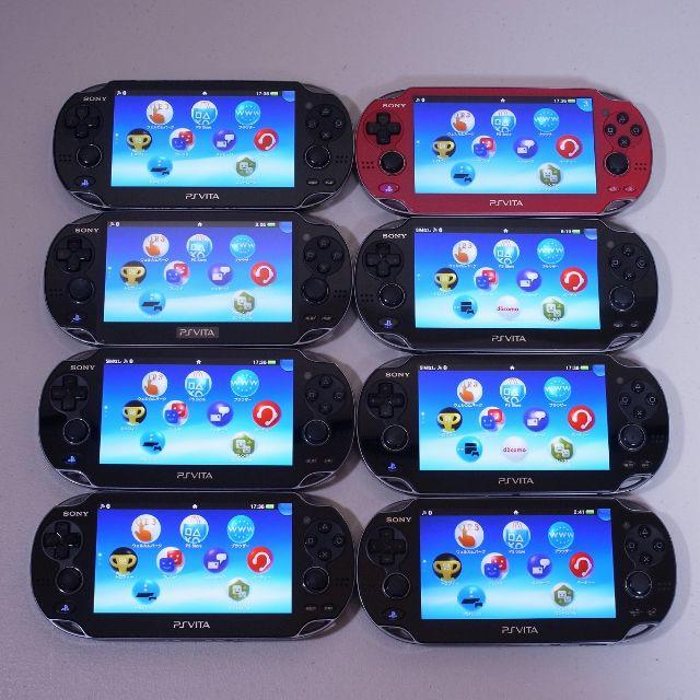 PlayStation Vita(プレイステーションヴィータ)のPSVITA 本体のみ8台セット PCH-1000 PCH-1100 中古品 エンタメ/ホビーのゲームソフト/ゲーム機本体(携帯用ゲーム機本体)の商品写真