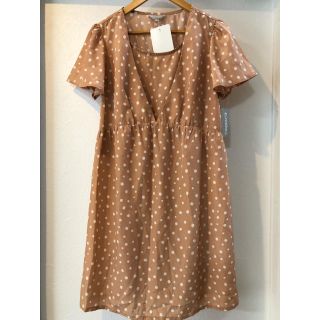 ニシマツヤ(西松屋)の新品タグ付き ワンピース 授乳服 マタニティ L(マタニティワンピース)