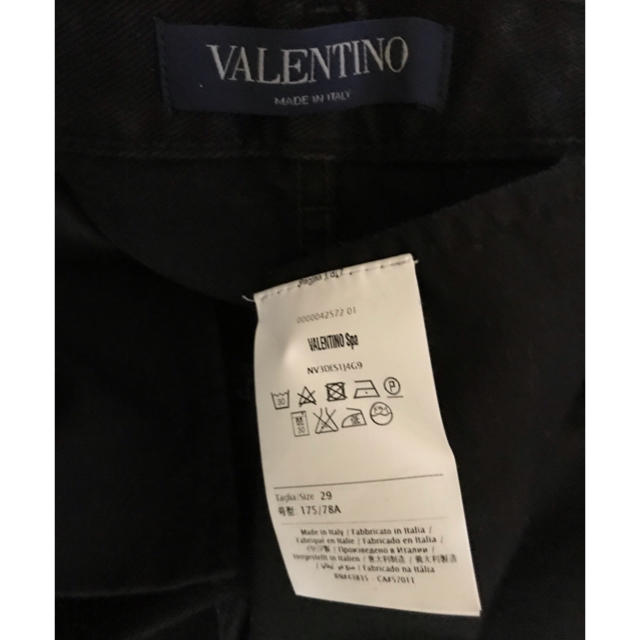 【美品】VALENTINO 29 Slim Fit マーブル ウォッシュ加工メンズ
