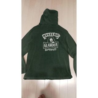 HYSTERIC GLAMOUR　加工パーカーS　グリーン　メンズレディース