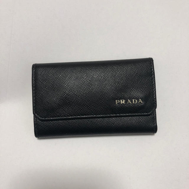PRADA - 【PRADA】プラダ キーケース 美品 ブラックの通販 by sena's
