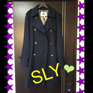 スライ(SLY)のSLY❤️今期物トレンチコート★ネイビー(トレンチコート)