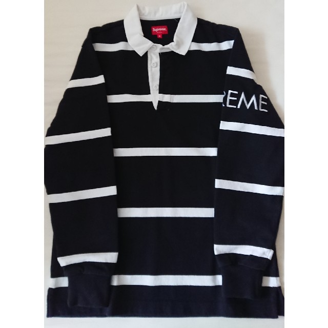 supreme 16fw striped rugby M 【オンラインショップ】 51.0%OFF www