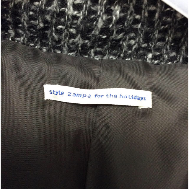 zampa(ザンパ)のレディース ツイードダウンコート レディースのジャケット/アウター(ダウンコート)の商品写真