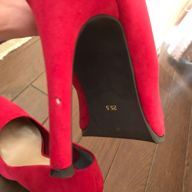 RANDA(ランダ)のRANDA 赤パンプス レディースの靴/シューズ(ハイヒール/パンプス)の商品写真