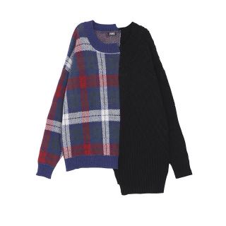 パメオポーズ(PAMEO POSE)のパメオポーズ♡Half&Harf Knit Top(ニット/セーター)