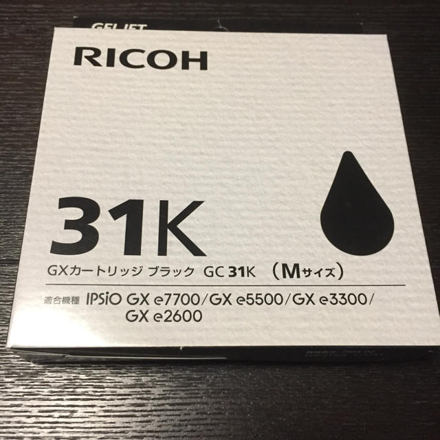 RICOH(リコー)の純正 リコーカートリッジ GC31K ブラックMサイズ スマホ/家電/カメラのPC/タブレット(PC周辺機器)の商品写真