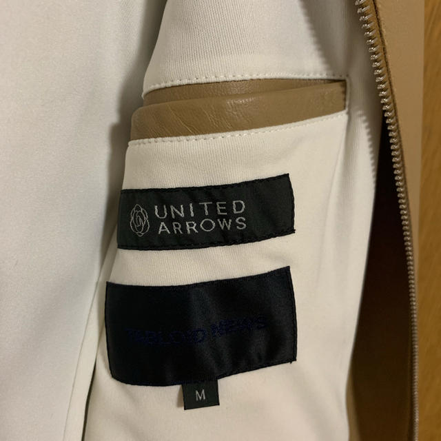 UNITED ARROWS(ユナイテッドアローズ)のユナイテッドアローズ  タブロイドニュース コラボレザー メンズのジャケット/アウター(レザージャケット)の商品写真