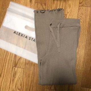 アリシアスタン(ALEXIA STAM)のALEXIA STAM  リブパンツ(カジュアルパンツ)